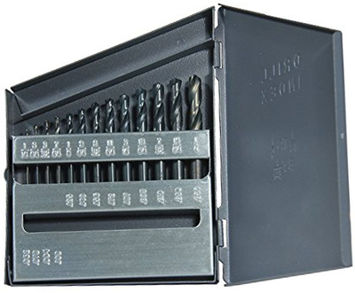 T-13 BLACK OXIDE SCREW MACHINE LENGTH DRILL BIT SET