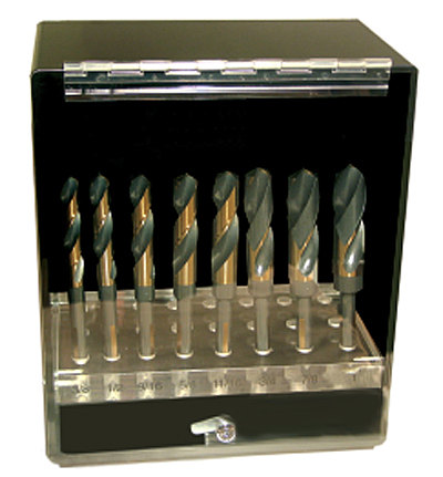 8PC 9/16 - 1" IN  DRILL DISPLAY SET 