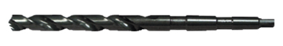 1-1/8 HSS BLACK OXIDE REGULAR TAPER SHANK DRILL BIT