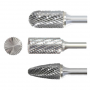 SET D 9PC DOUBLE CUT CARBIDE BURR SET