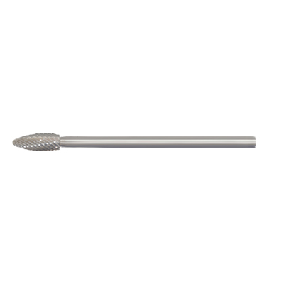  SH-5L6 6 INCH EXTENDED SHANK FLAME SHAPE DOUBLE CUT 1/2 X 1-1/4